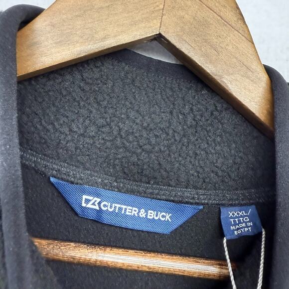 Iowa Hawkeyes Sweater Mens 3XL Black 1/4 Quarter Zip Pullover Fleece Pockets NEW - Picture 7 of 13